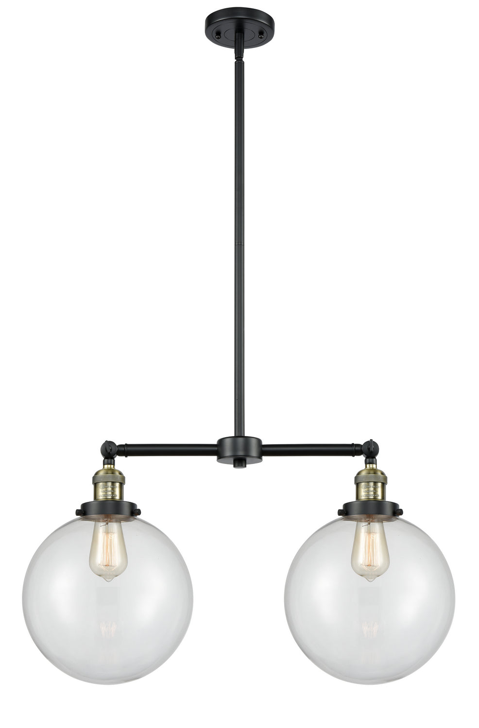Innovations Franklin Restoration 209-BAB-G202-10-LED Pendant Light - Black Antique Brass