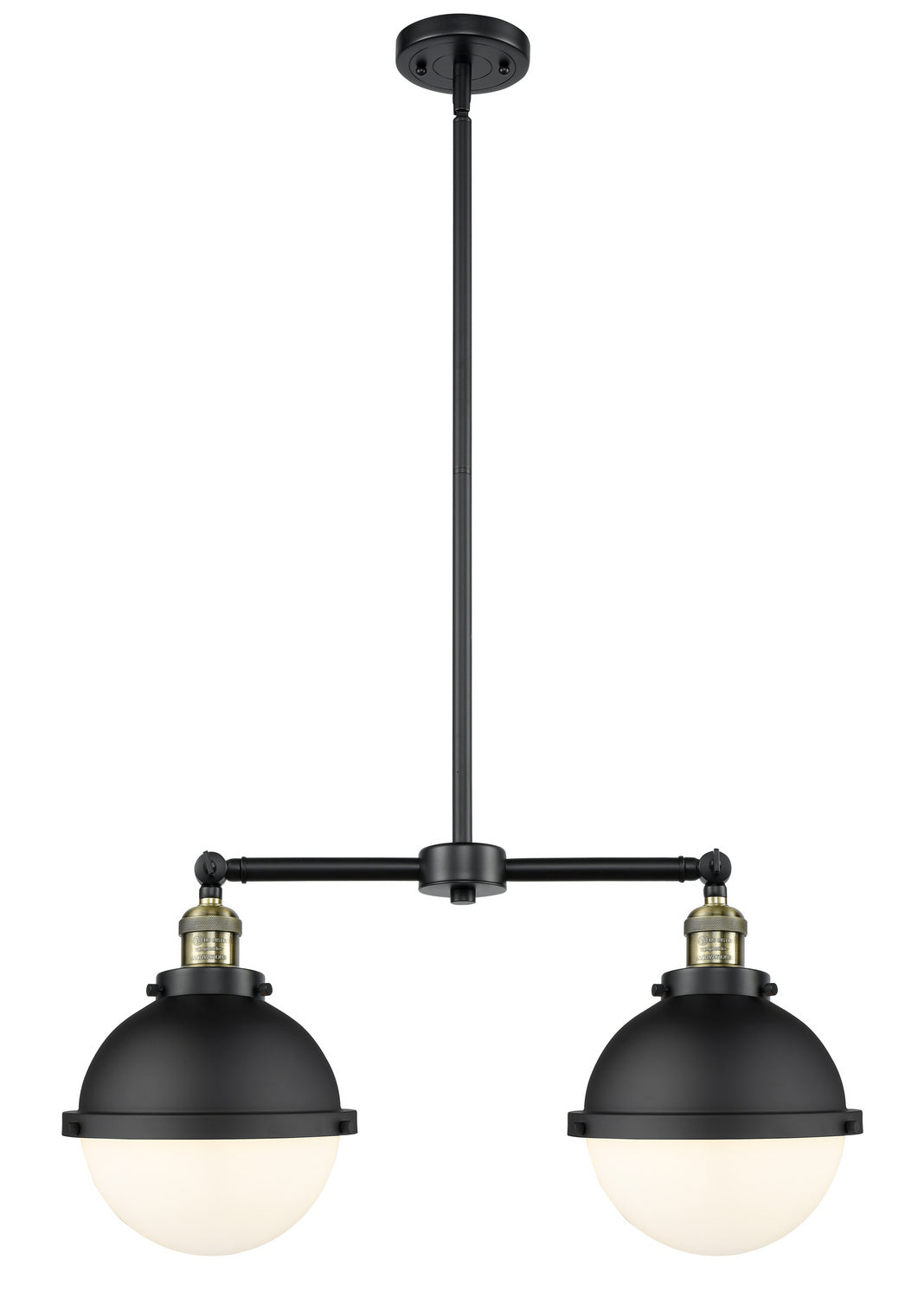 Innovations Franklin Restoration 209-BAB-HFS-81-BK-LED Pendant Light - Black Antique Brass