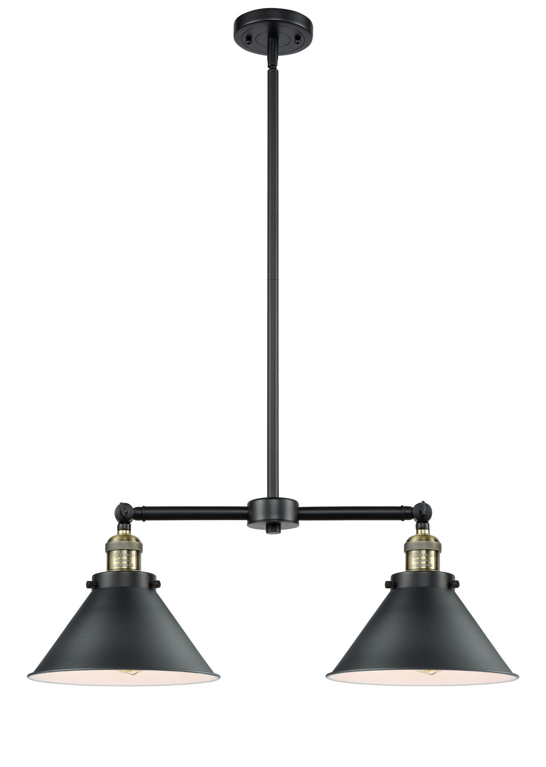 Innovations Franklin Restoration 209-BAB-M10-BK-LED Pendant Light - Black Antique Brass