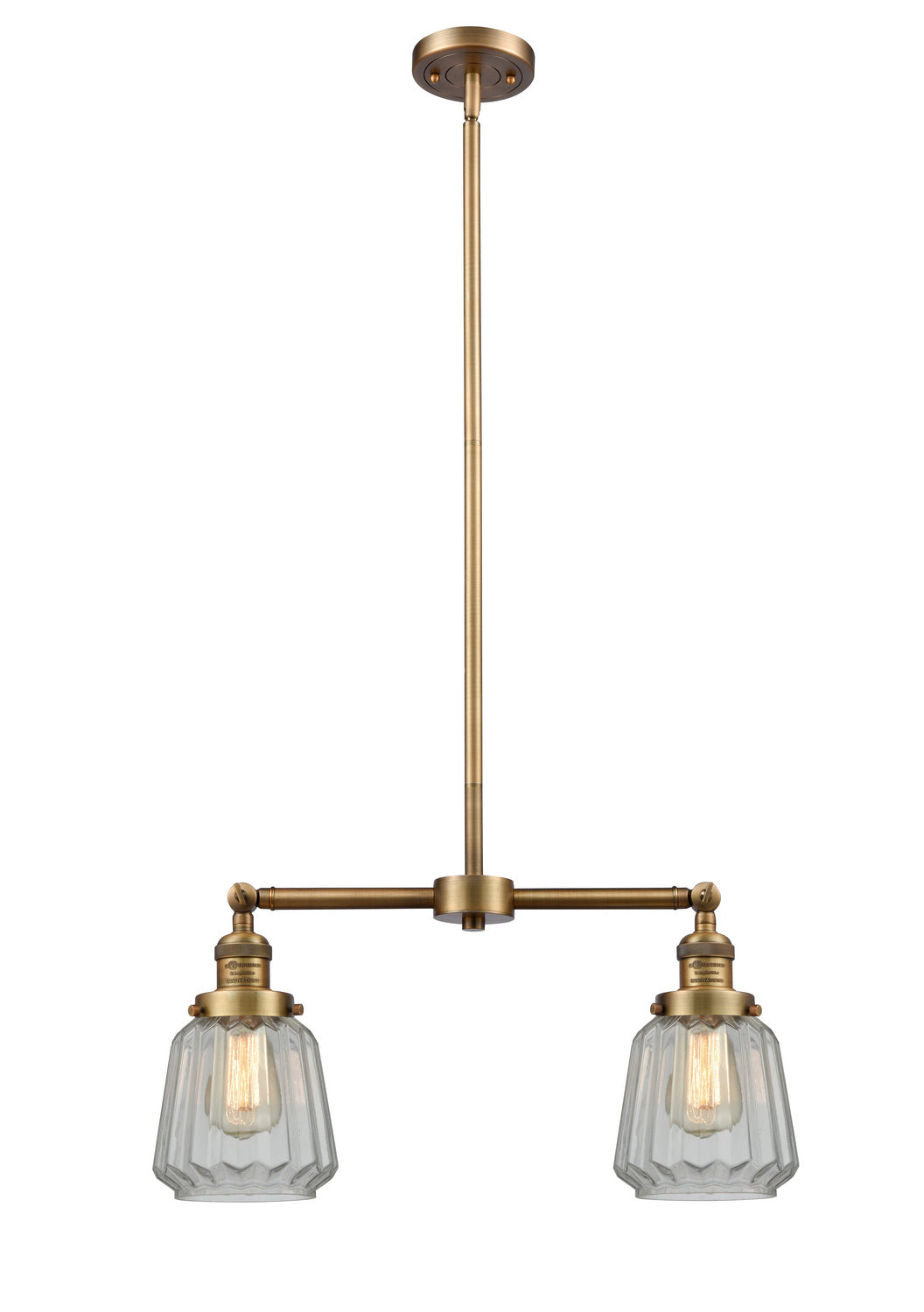 Innovations Franklin Restoration 209-BB-G142-LED Pendant Light - Brushed Brass