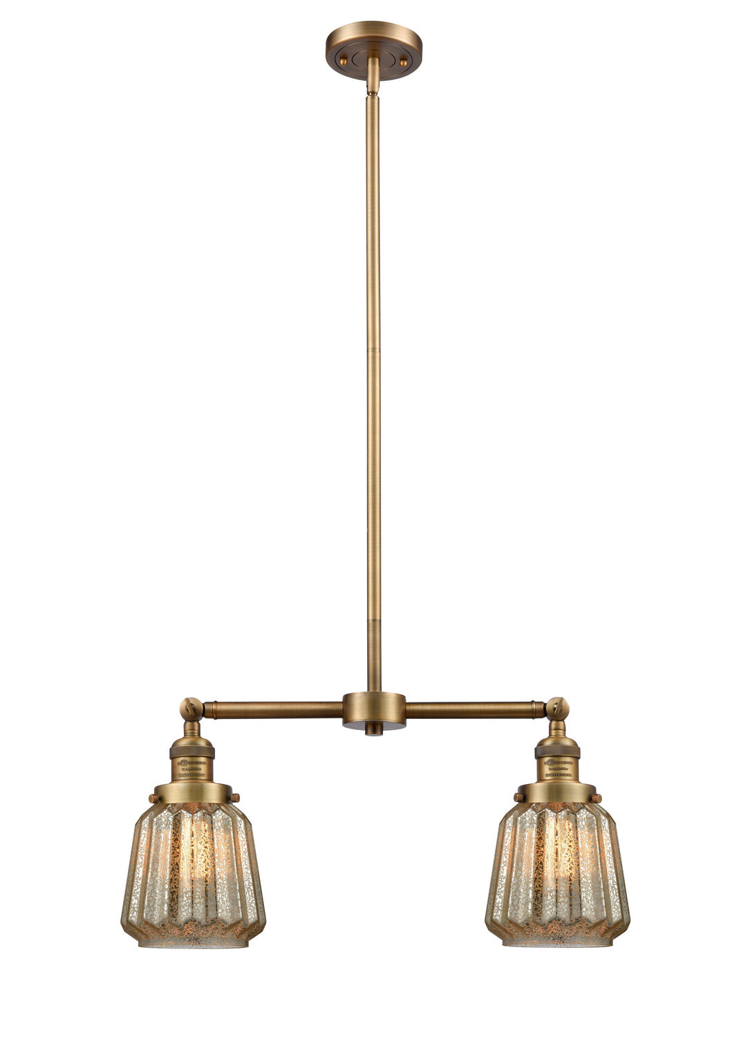 Innovations Franklin Restoration 209-BB-G146-LED Pendant Light - Brushed Brass