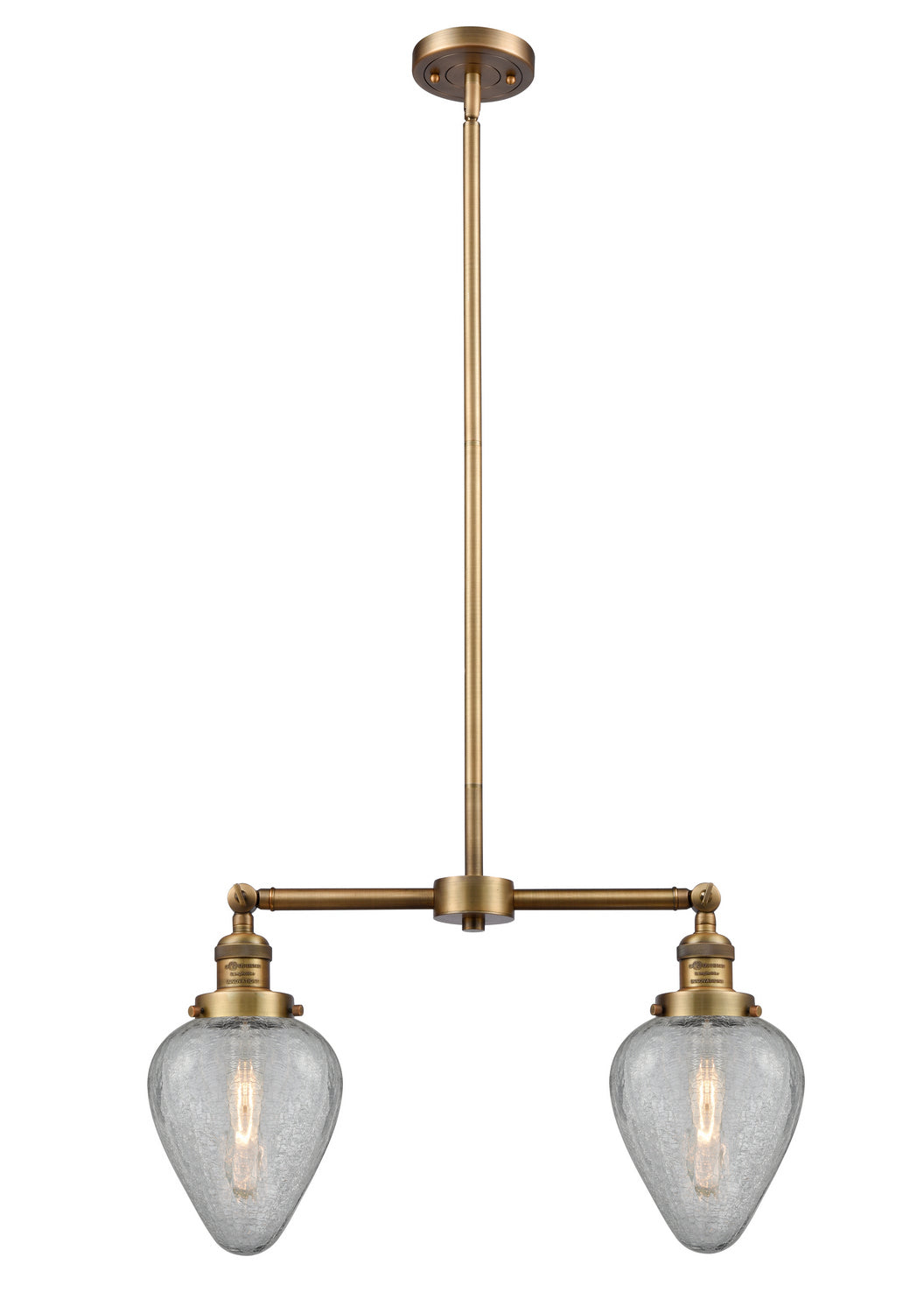 Innovations Franklin Restoration 209-BB-G165 Pendant Light - Brushed Brass