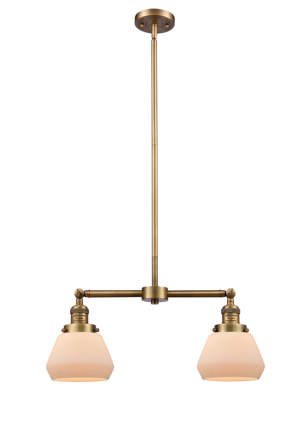 Innovations Franklin Restoration 209-BB-G171 Pendant Light - Brushed Brass