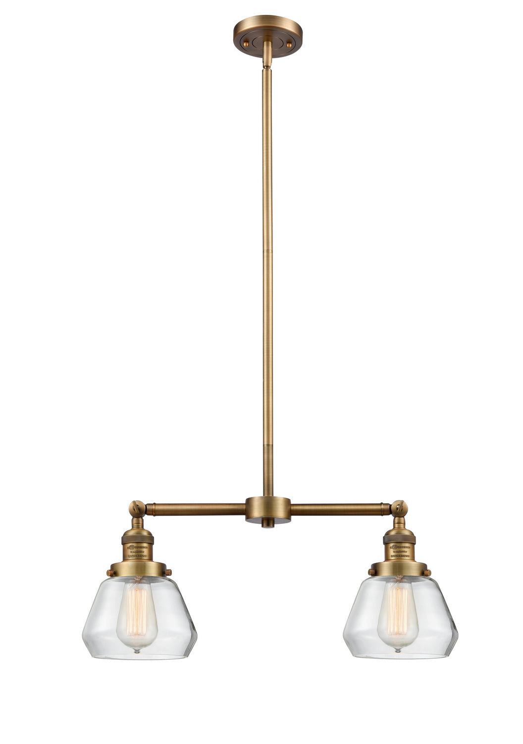 Innovations Franklin Restoration 209-BB-G172-LED Pendant Light - Brushed Brass