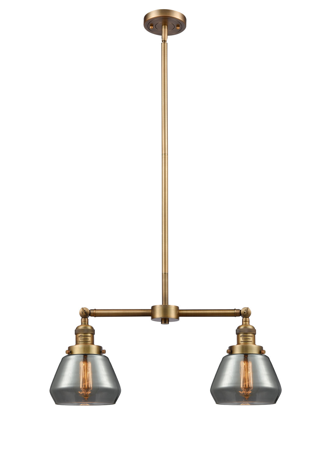 Innovations Franklin Restoration 209-BB-G173 Pendant Light - Brushed Brass