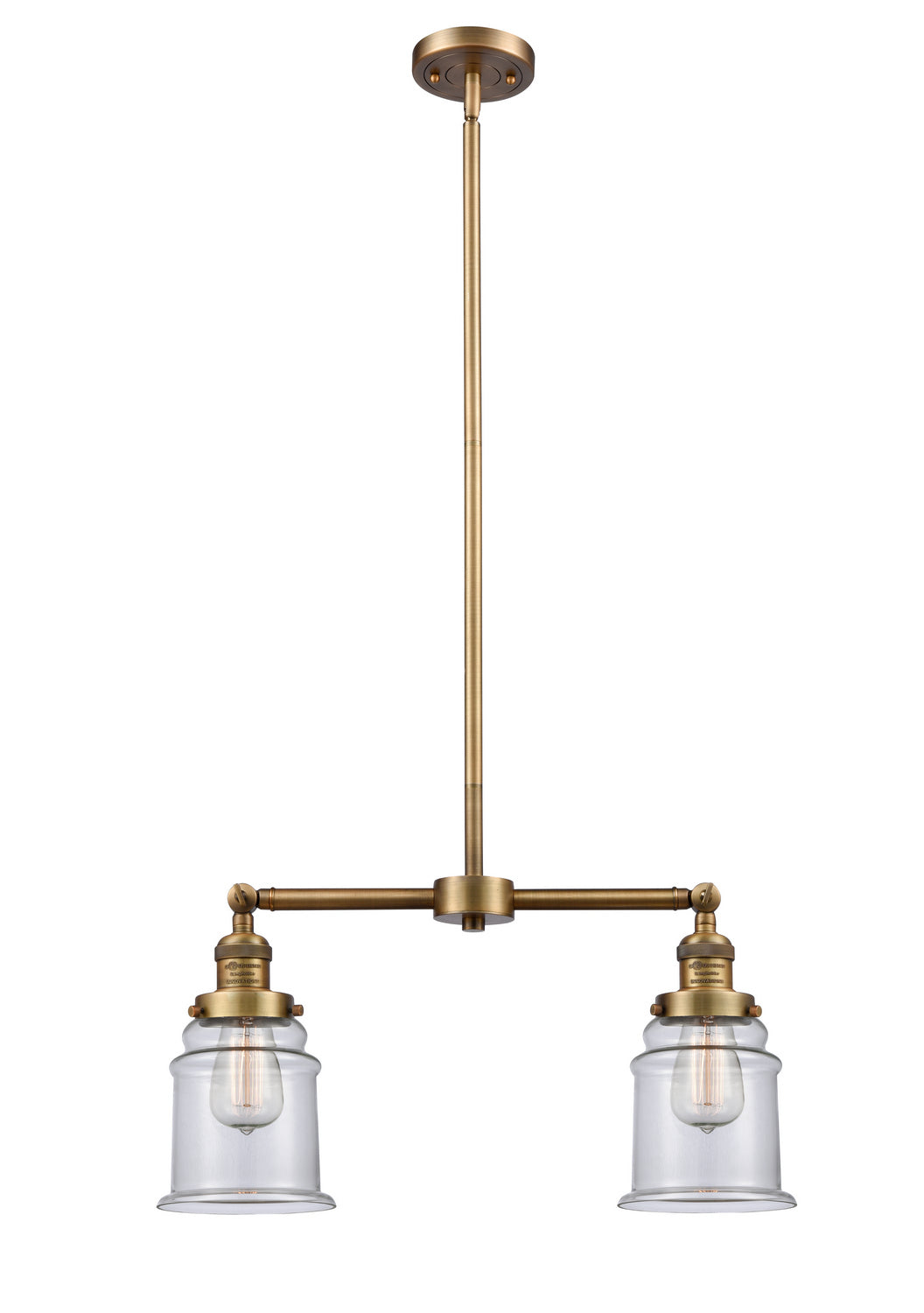 Innovations Franklin Restoration 209-BB-G182-LED Pendant Light - Brushed Brass