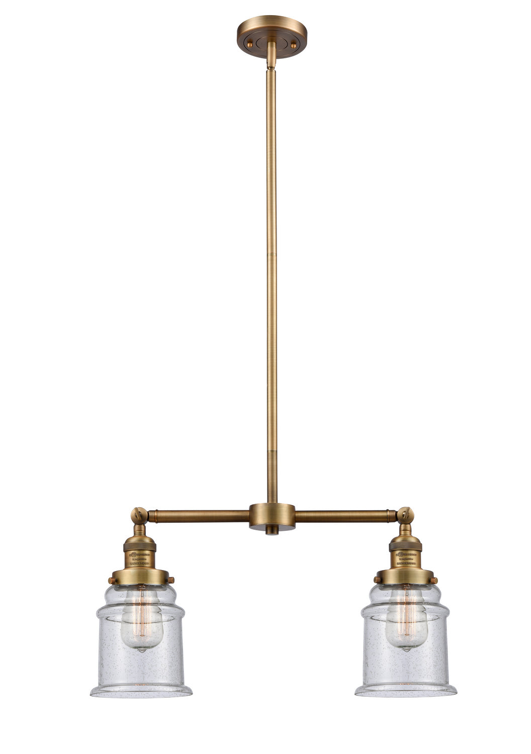 Innovations Franklin Restoration 209-BB-G184 Pendant Light - Brushed Brass