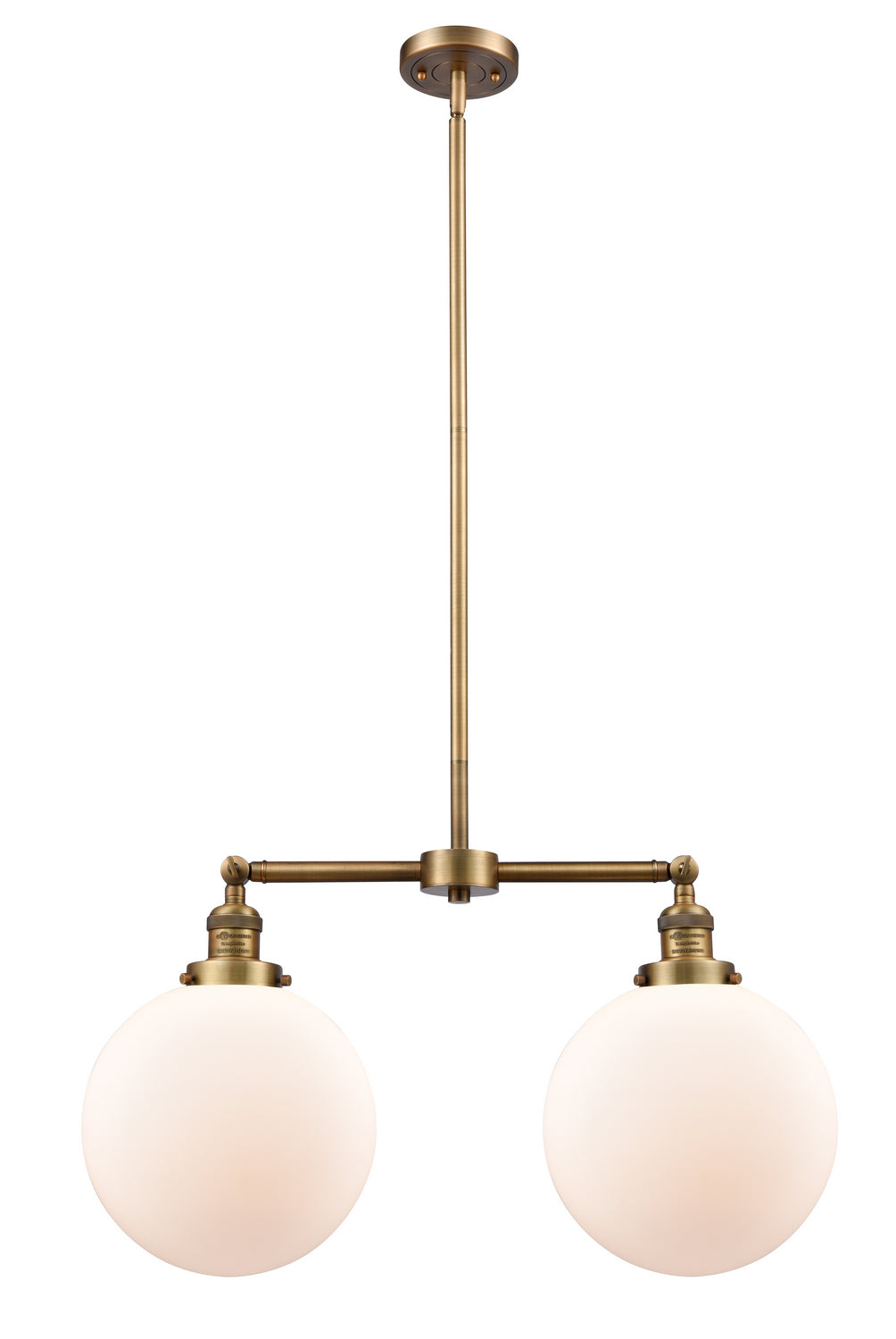 Innovations Franklin Restoration 209-BB-G201-10-LED Pendant Light - Brushed Brass