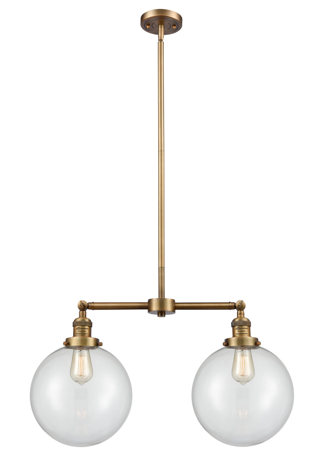 Innovations Franklin Restoration 209-BB-G202-10-LED Pendant Light - Brushed Brass