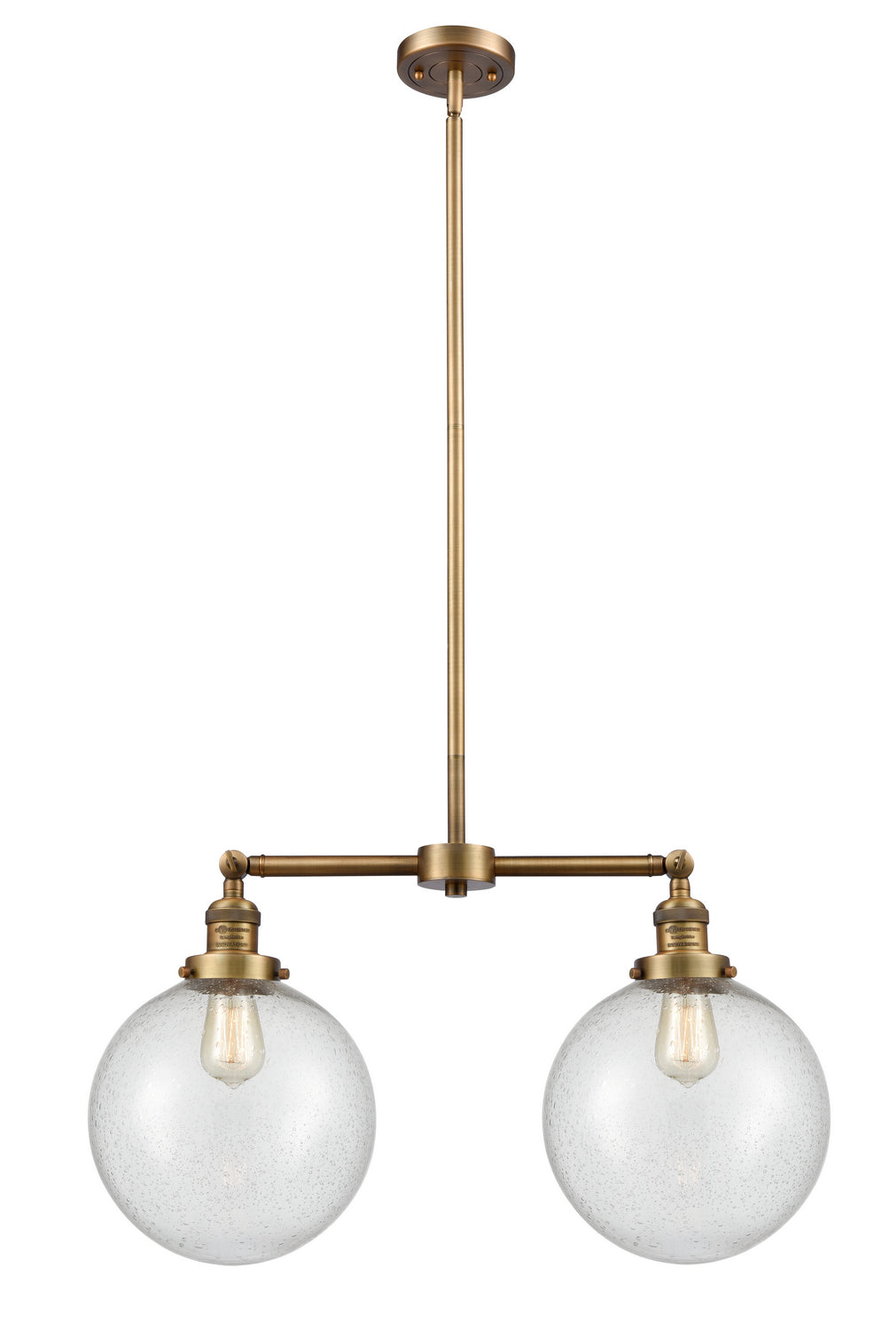 Innovations Franklin Restoration 209-BB-G204-10-LED Pendant Light - Brushed Brass