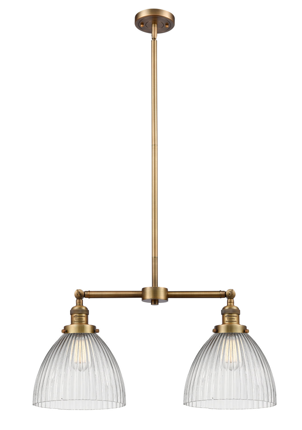 Innovations Franklin Restoration 209-BB-G222 Pendant Light - Brushed Brass