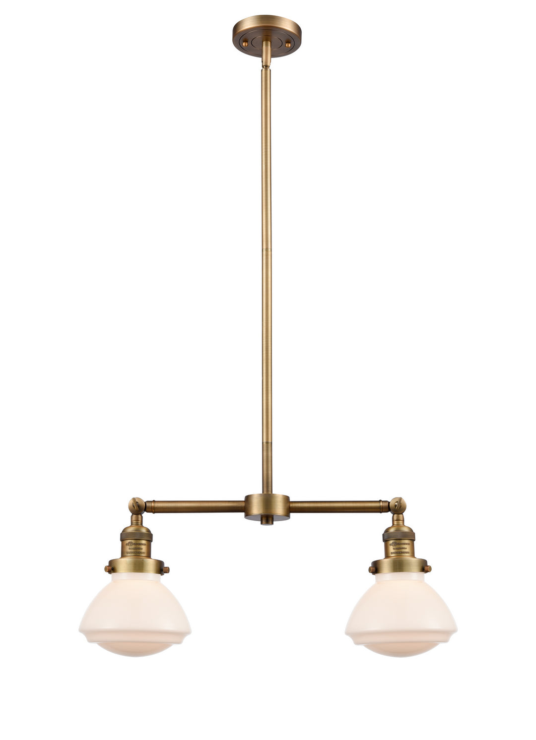 Innovations Franklin Restoration 209-BB-G321-LED Pendant Light - Brushed Brass