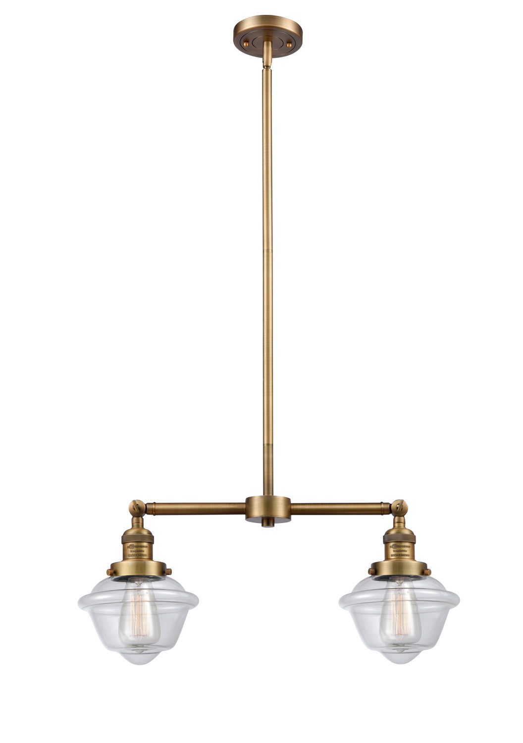 Innovations Franklin Restoration 209-BB-G532 Pendant Light - Brushed Brass