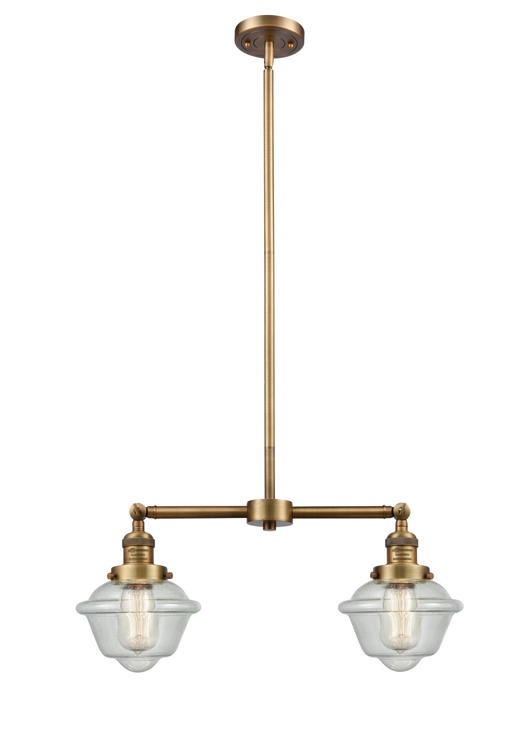 Innovations Franklin Restoration 209-BB-G534 Pendant Light - Brushed Brass