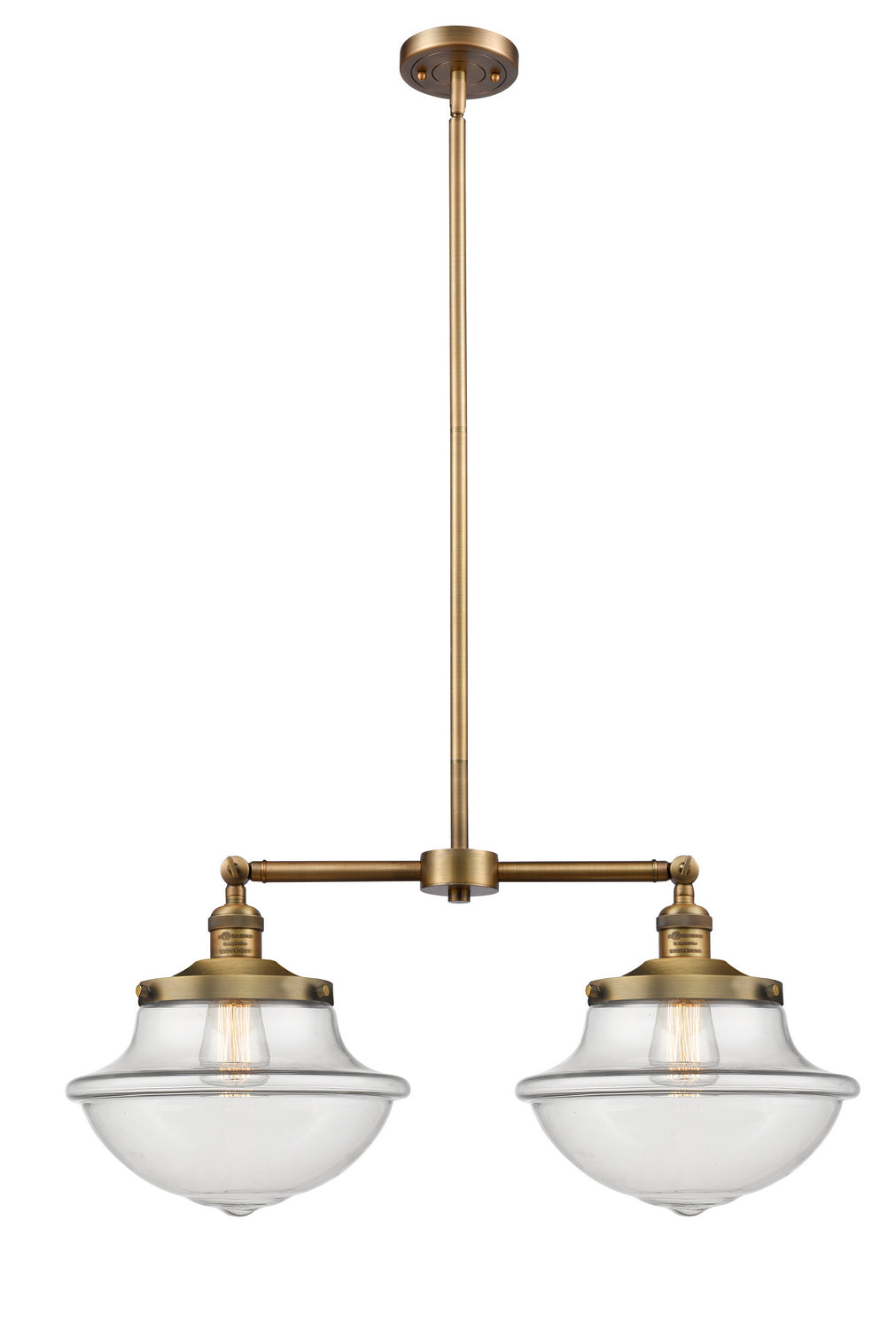 Innovations Franklin Restoration 209-BB-G542-LED Pendant Light - Brushed Brass