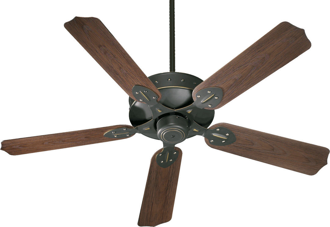 Quorum Hudson 137525-95 Ceiling Fan - Old World, Walnut