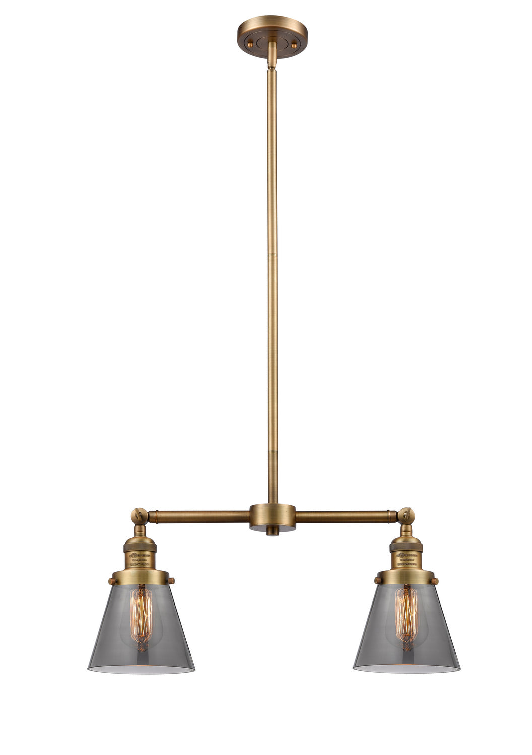 Innovations Franklin Restoration 209-BB-G63 Pendant Light - Brushed Brass