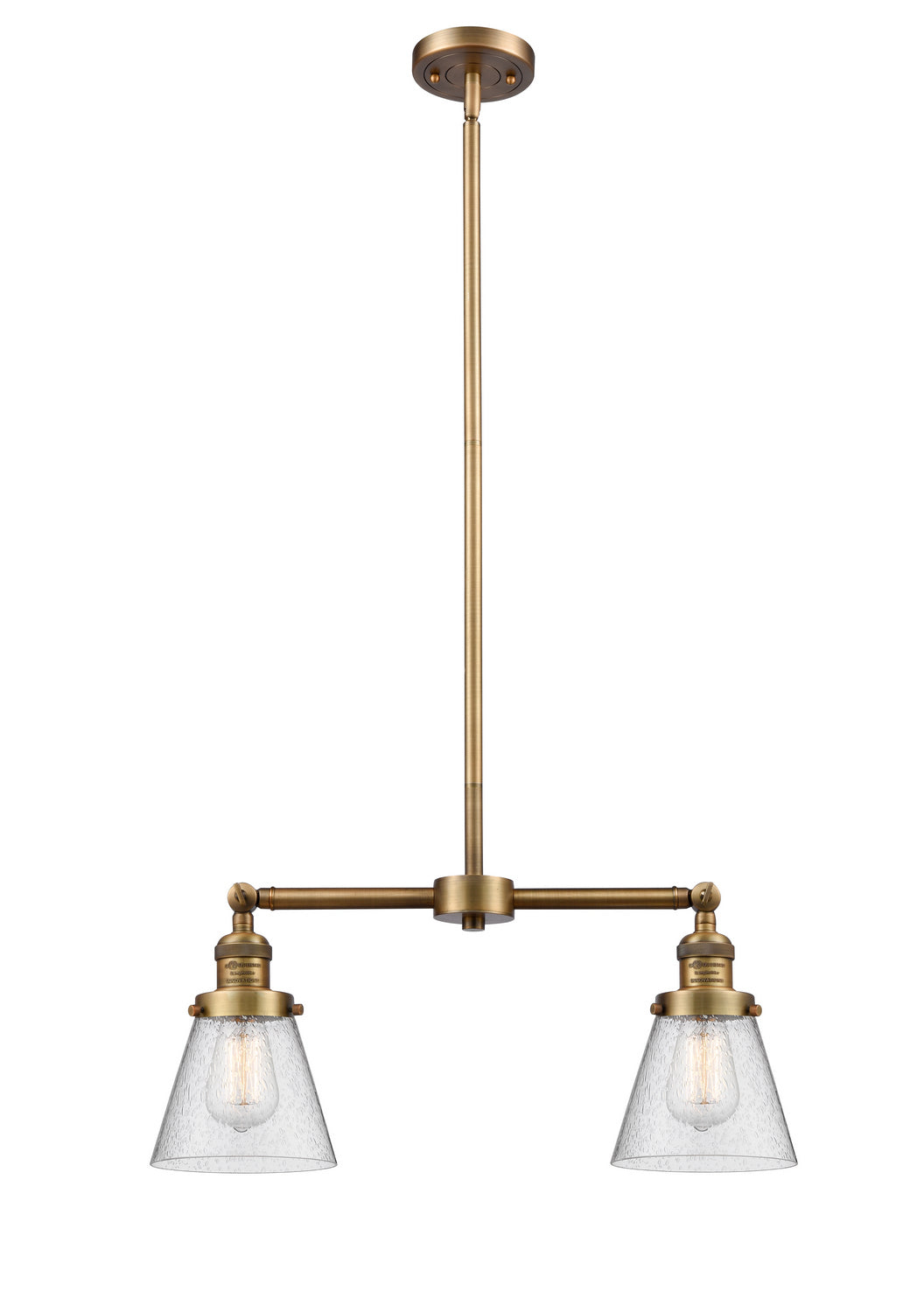 Innovations Franklin Restoration 209-BB-G64 Pendant Light - Brushed Brass