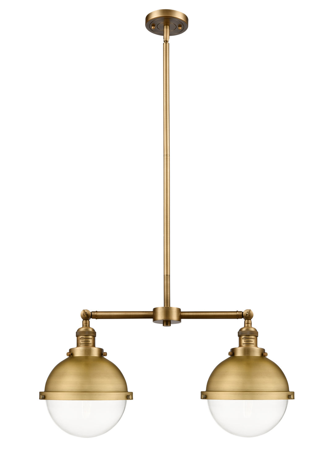 Innovations Franklin Restoration 209-BB-HFS-82-BB-LED Pendant Light - Brushed Brass