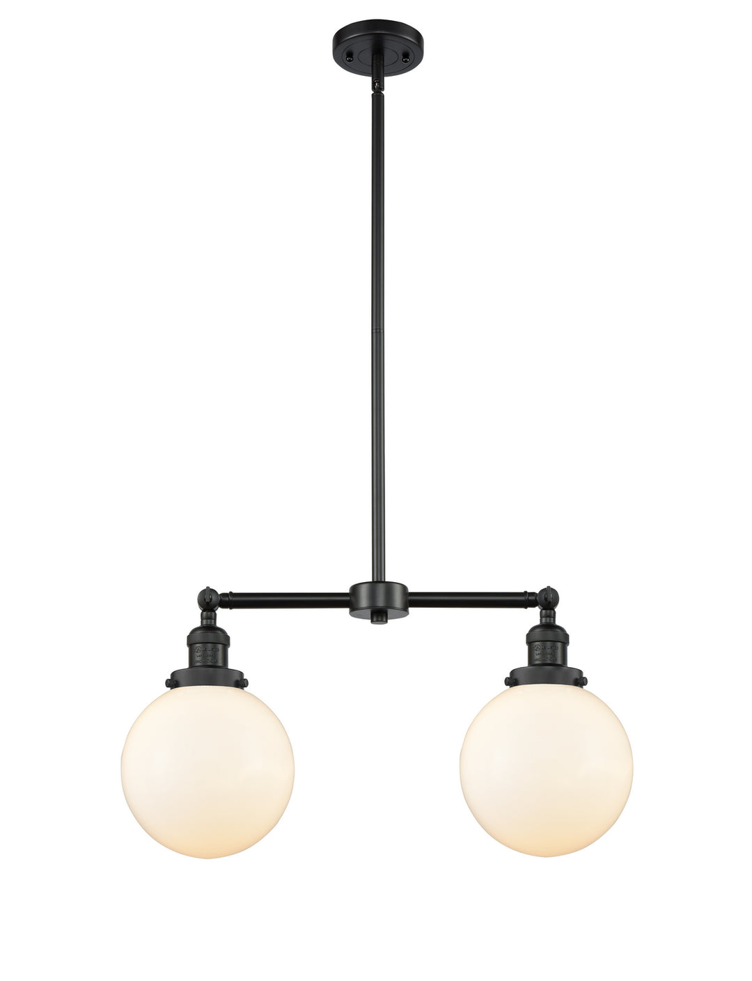 Innovations Franklin Restoration 209-BK-G201-8-LED Pendant Light - Matte Black