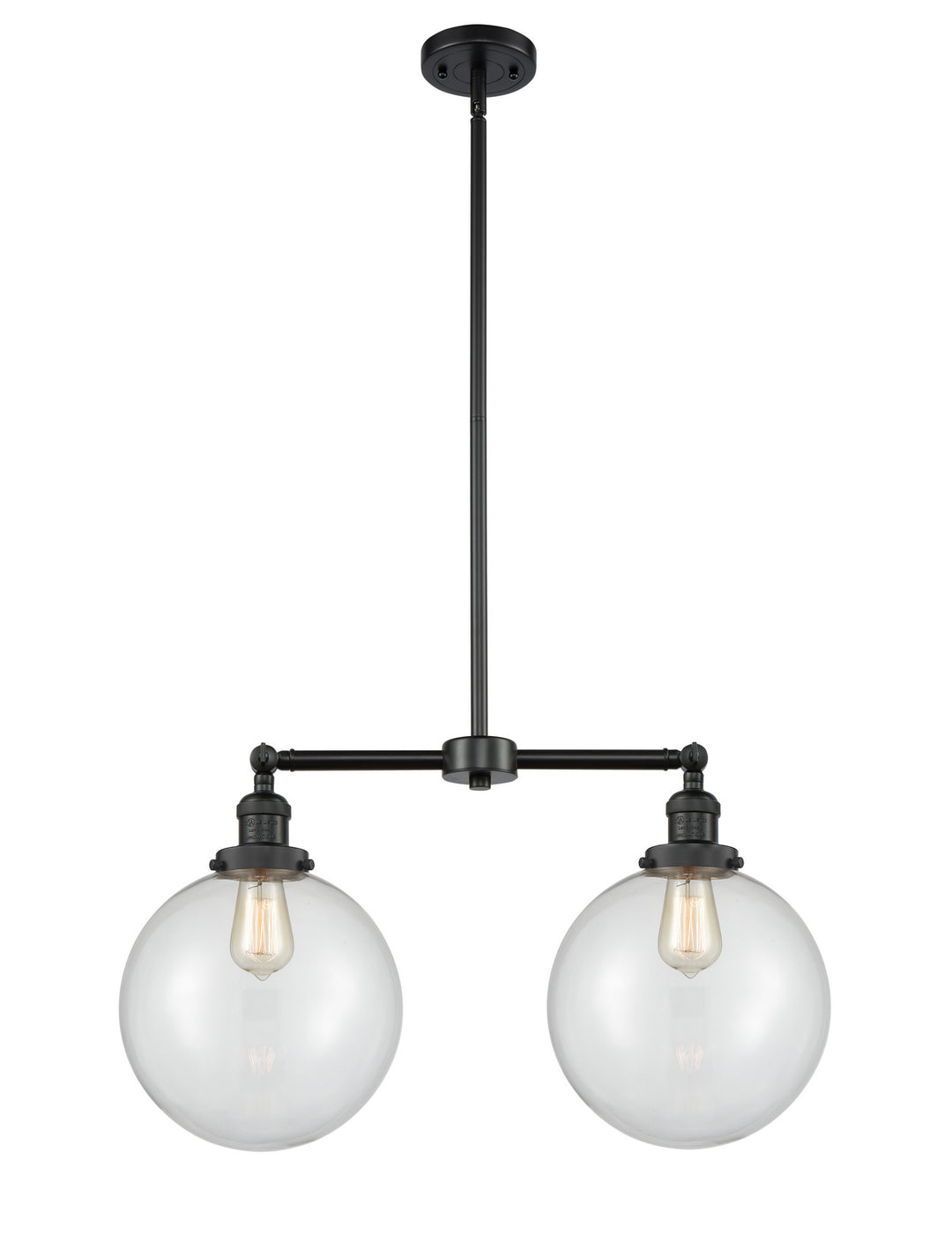 Innovations Franklin Restoration 209-BK-G202-10-LED Pendant Light - Matte Black