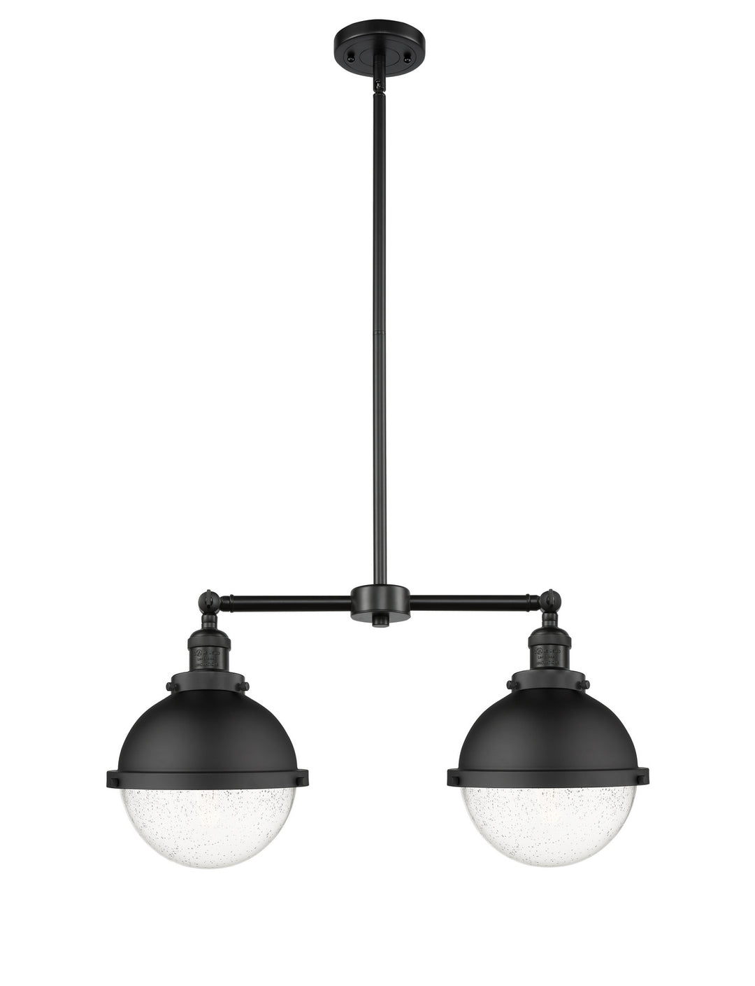 Innovations Franklin Restoration 209-BK-HFS-84-BK-LED Pendant Light - Matte Black