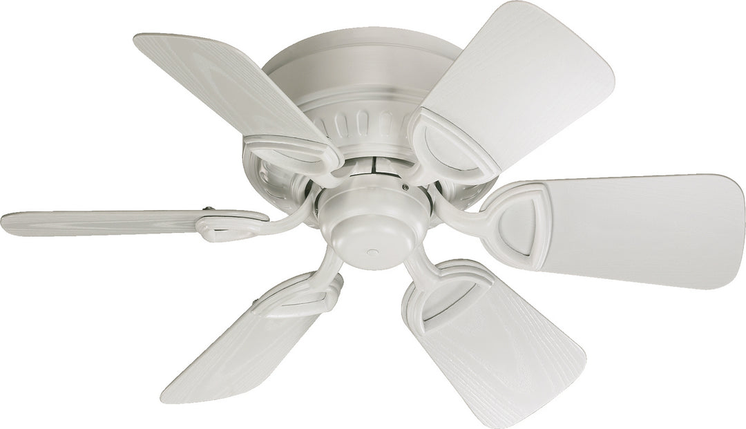 Quorum Medallion Patio 151306-8 Ceiling Fan - Studio White, White