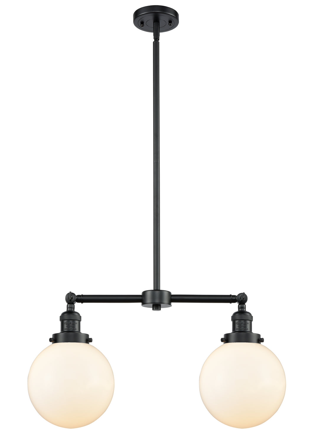Innovations Franklin Restoration 209-OB-G201-8 Pendant Light - Oil Rubbed Bronze
