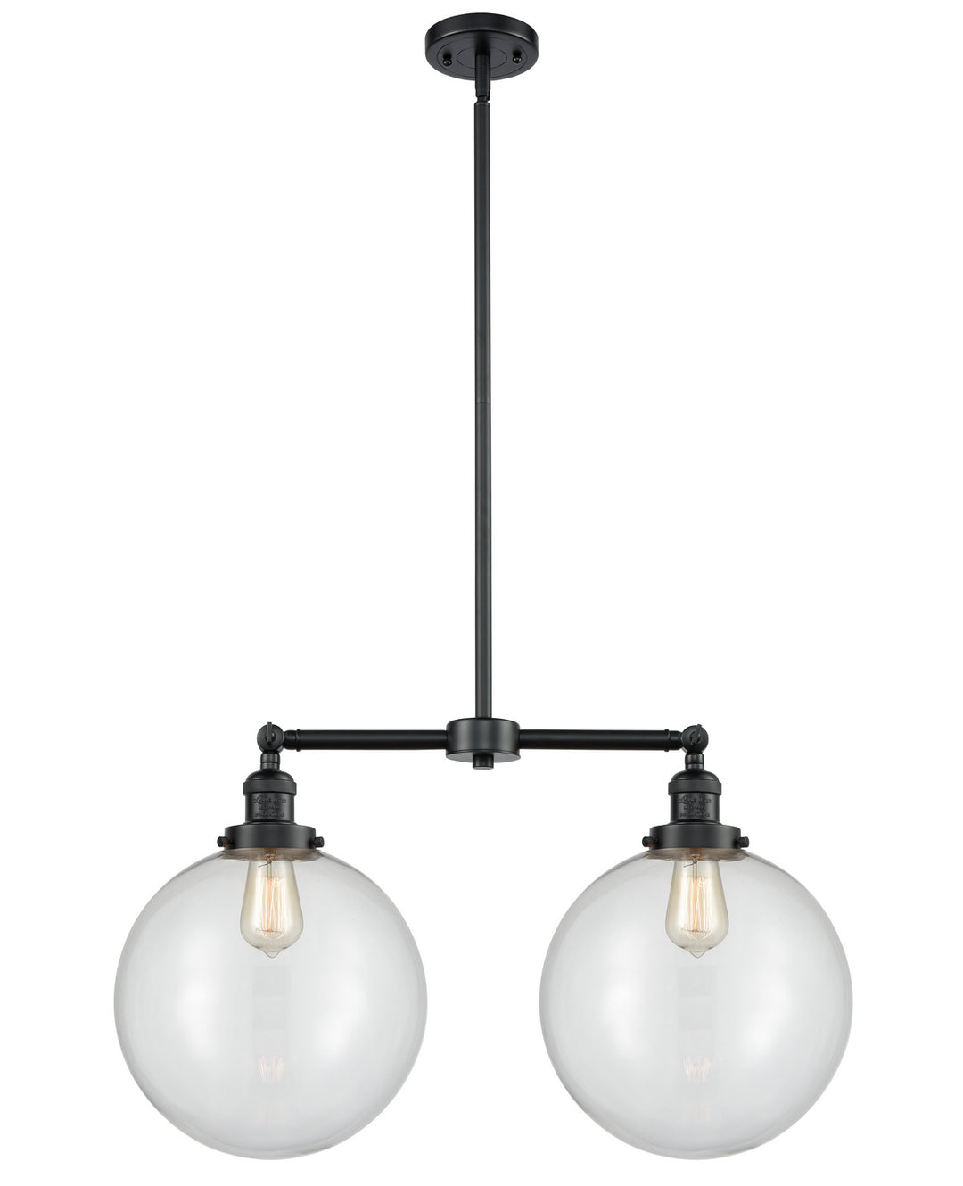 Innovations Franklin Restoration 209-OB-G202-12-LED Pendant Light - Oil Rubbed Bronze