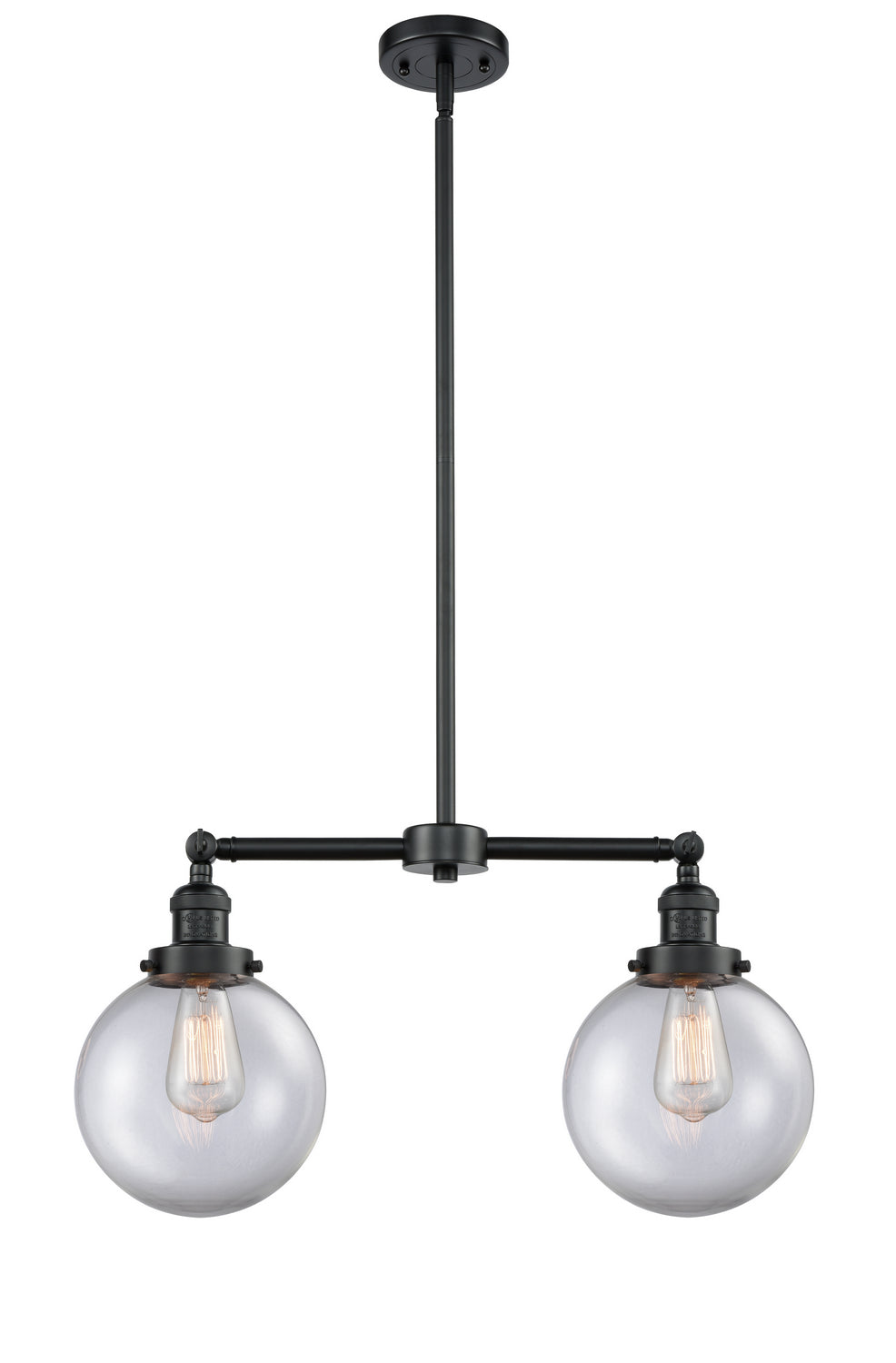Innovations Franklin Restoration 209-OB-G202-8-LED Pendant Light - Oil Rubbed Bronze