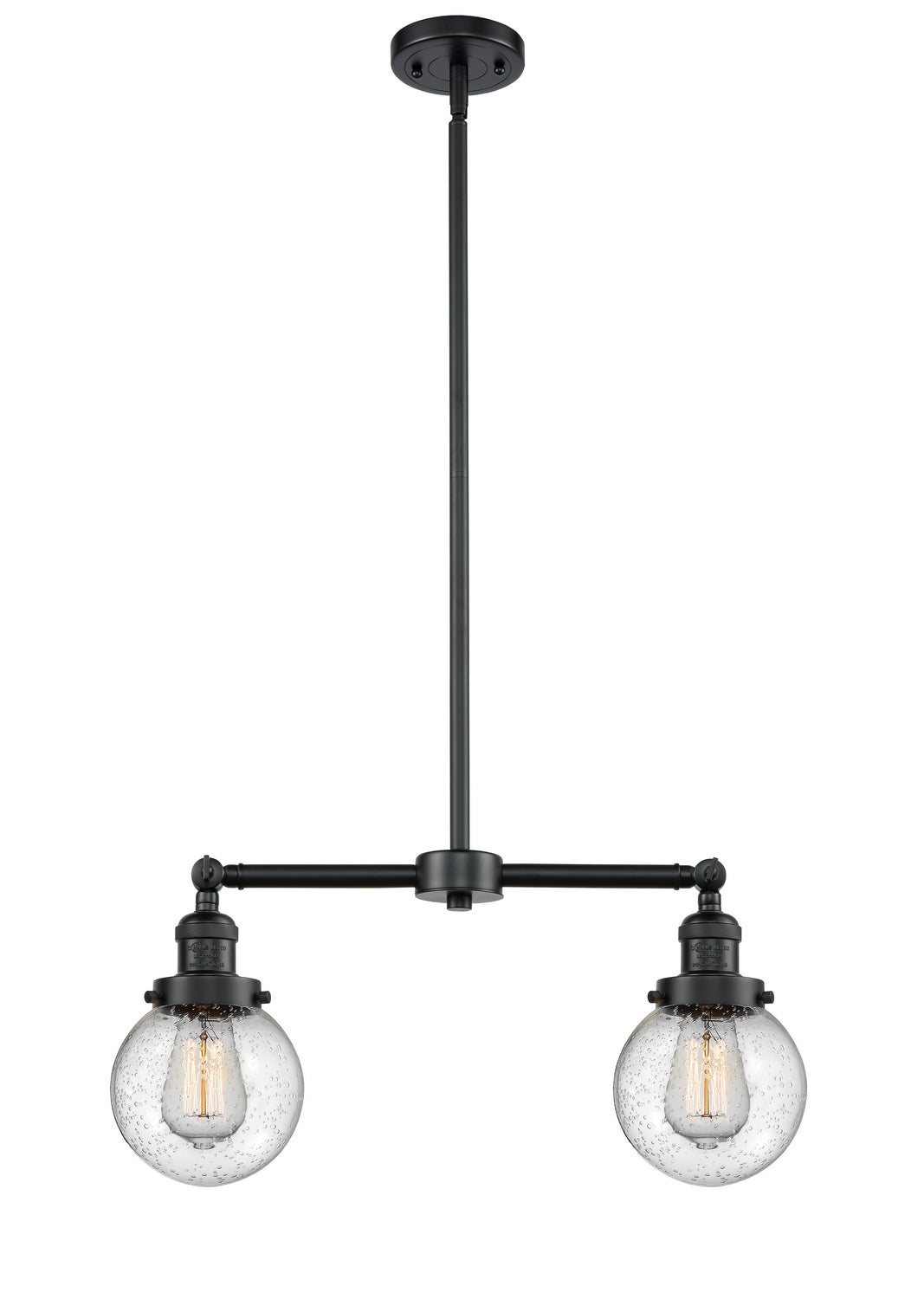 Innovations Franklin Restoration 209-OB-G204-6-LED Pendant Light - Oil Rubbed Bronze