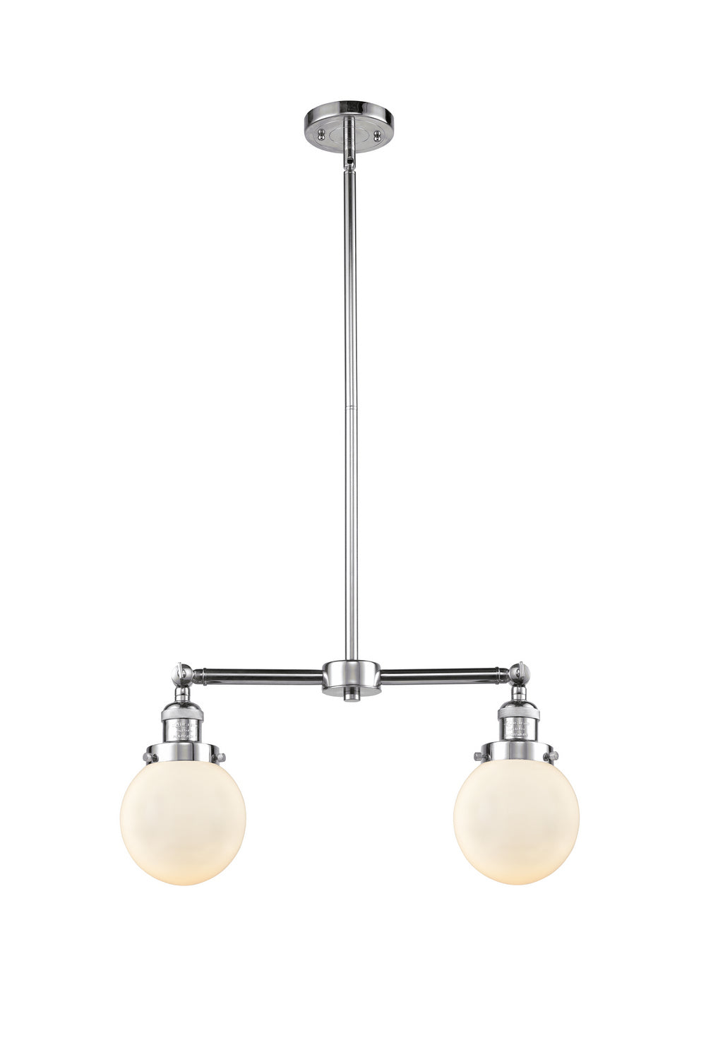 Innovations Franklin Restoration 209-PC-G201-6 Pendant Light - Polished Chrome