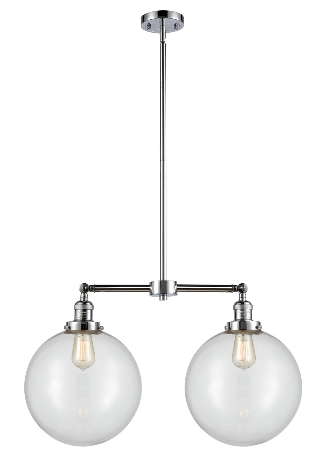 Innovations Franklin Restoration 209-PC-G202-12 Pendant Light - Polished Chrome