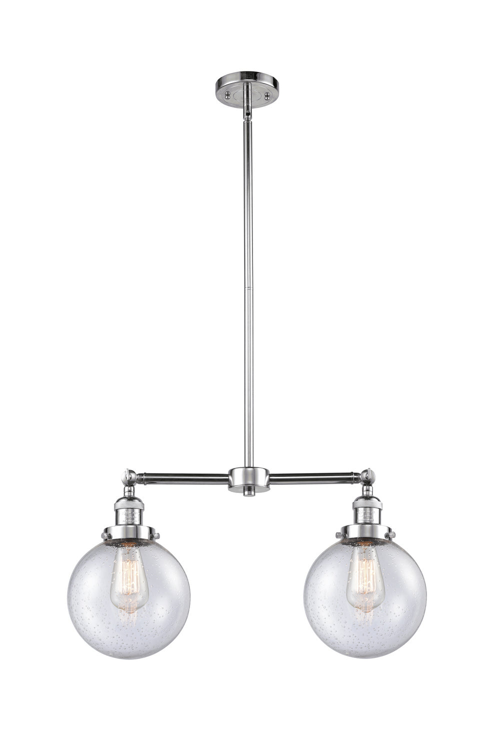 Innovations Franklin Restoration 209-PC-G204-8 Pendant Light - Polished Chrome