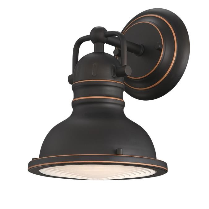 Westinghouse Boswell 6116100 Wall Sconce Light - Oil Rubbed Bronze With Highlights