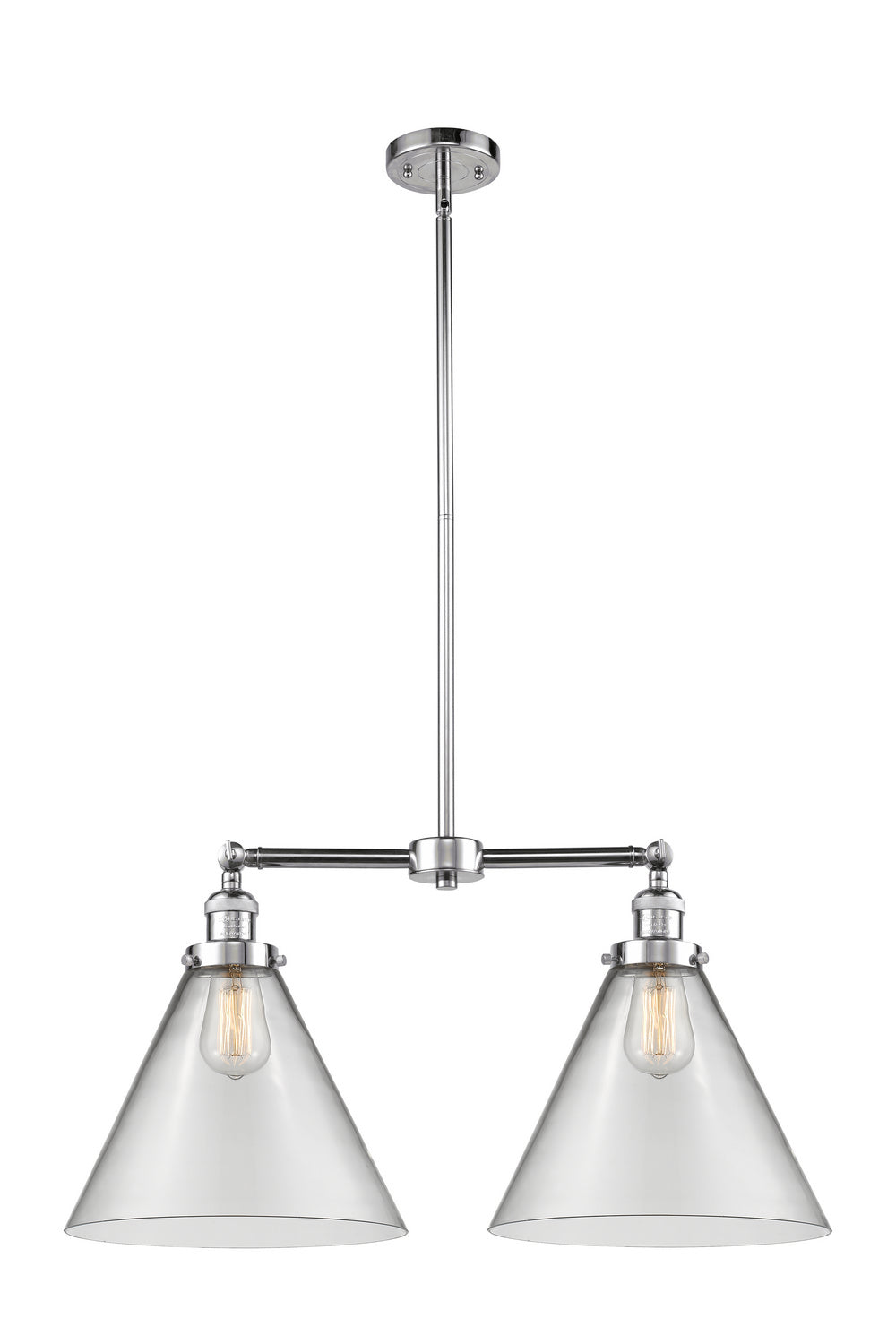 Innovations Franklin Restoration 209-PC-G42-L Pendant Light - Polished Chrome