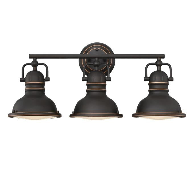 Westinghouse Boswell 6116200 Bath Vanity Light 9 in. wide - Oil Rubbed Bronze With Highlights