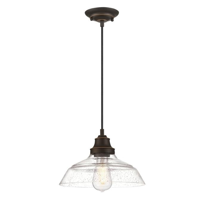 Westinghouse Iron Hill 6116600 Pendant Light - Oil Rubbed Bronze With Highlights