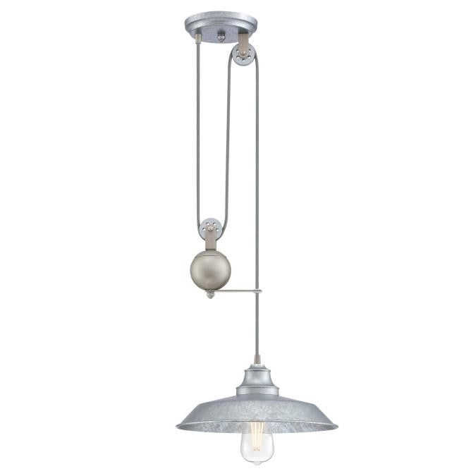 Westinghouse Iron Hill 6117000 Pendant Light - Galvanized Steel