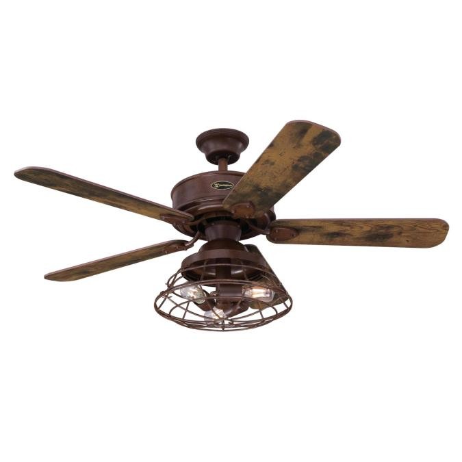 Westinghouse Barnett 74001B00 Ceiling Fan - Barnwood, Reclaimed Hickory / Pewter Ash/