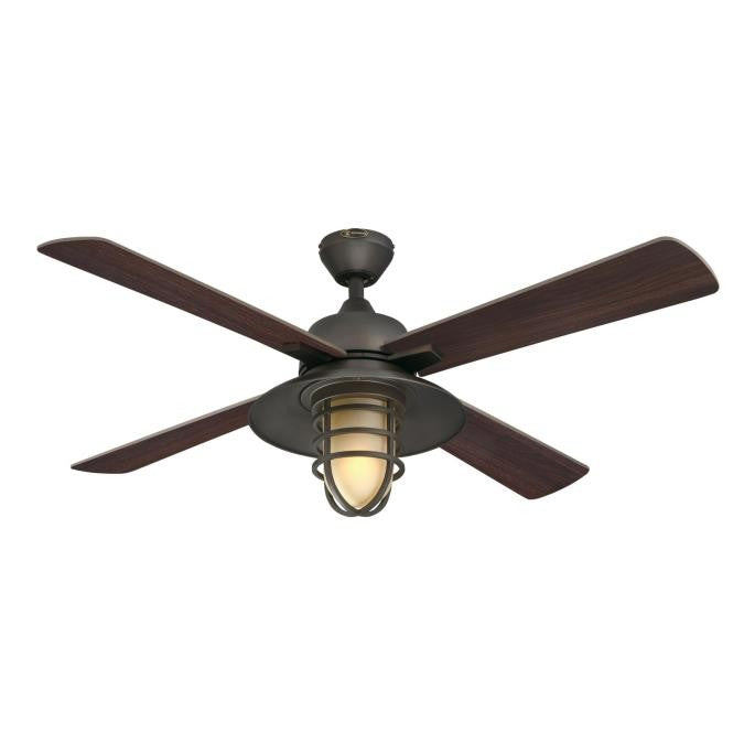 Westinghouse Porto 74005B00 Ceiling Fan - Black-Bronze, Dark Walnut / Wengue/