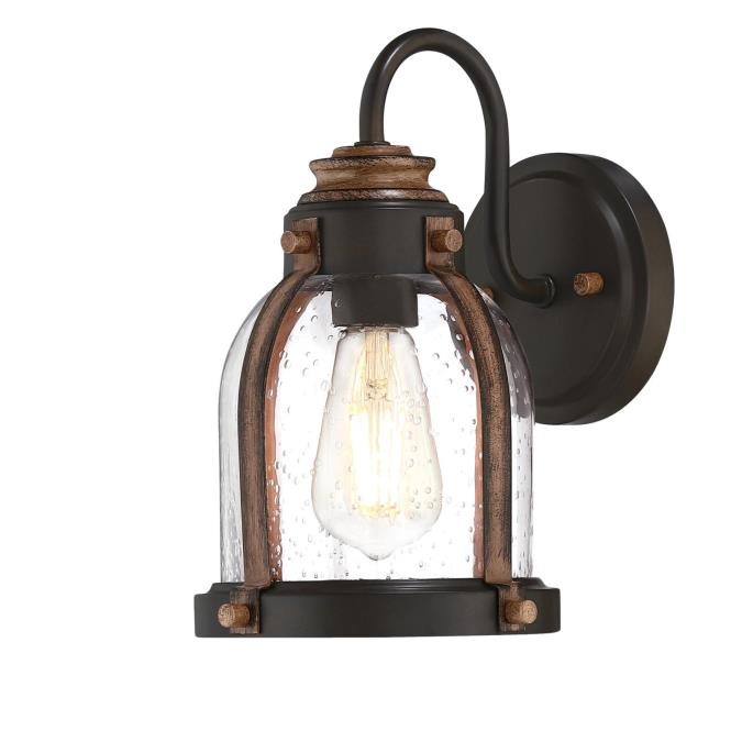 Westinghouse Cindy 6118100 Wall Sconce Light - Oil Rubbed Bronze And Barnwood