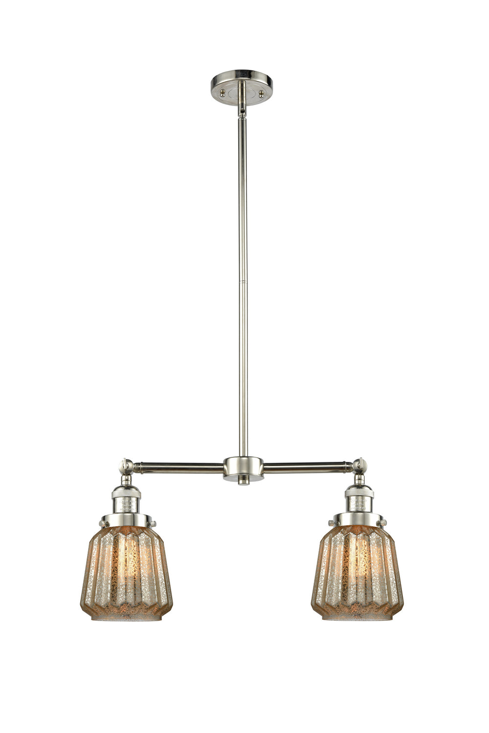Innovations Franklin Restoration 209-PN-G146-LED Pendant Light - Polished Nickel