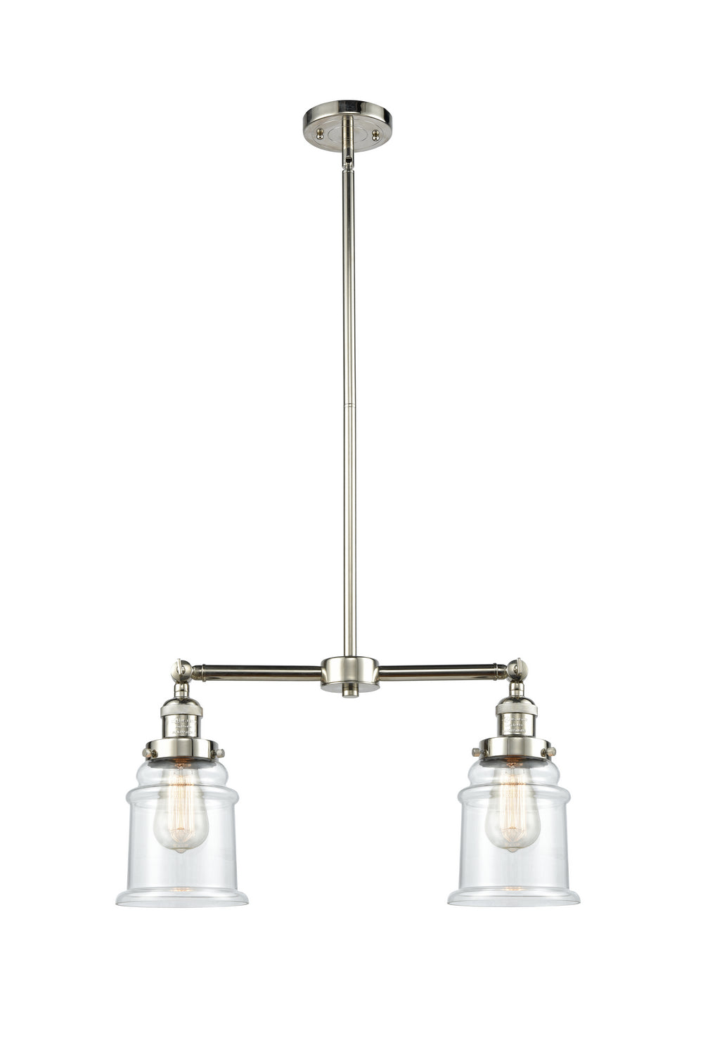 Innovations Franklin Restoration 209-PN-G182 Pendant Light - Polished Nickel