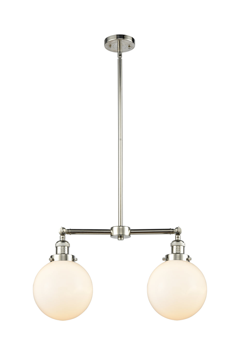 Innovations Franklin Restoration 209-PN-G201-8 Pendant Light - Polished Nickel