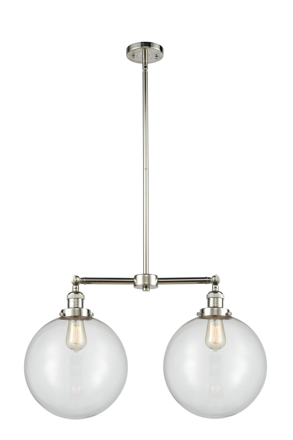 Innovations Franklin Restoration 209-PN-G202-12-LED Pendant Light - Polished Nickel