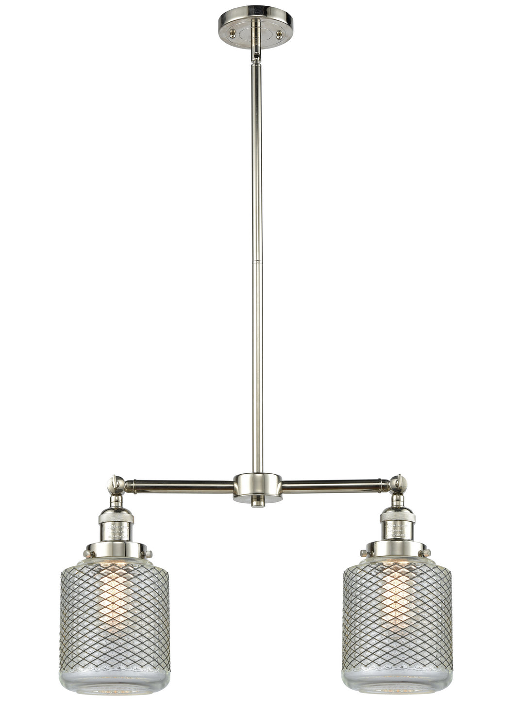 Innovations Franklin Restoration 209-PN-G262 Pendant Light - Polished Nickel