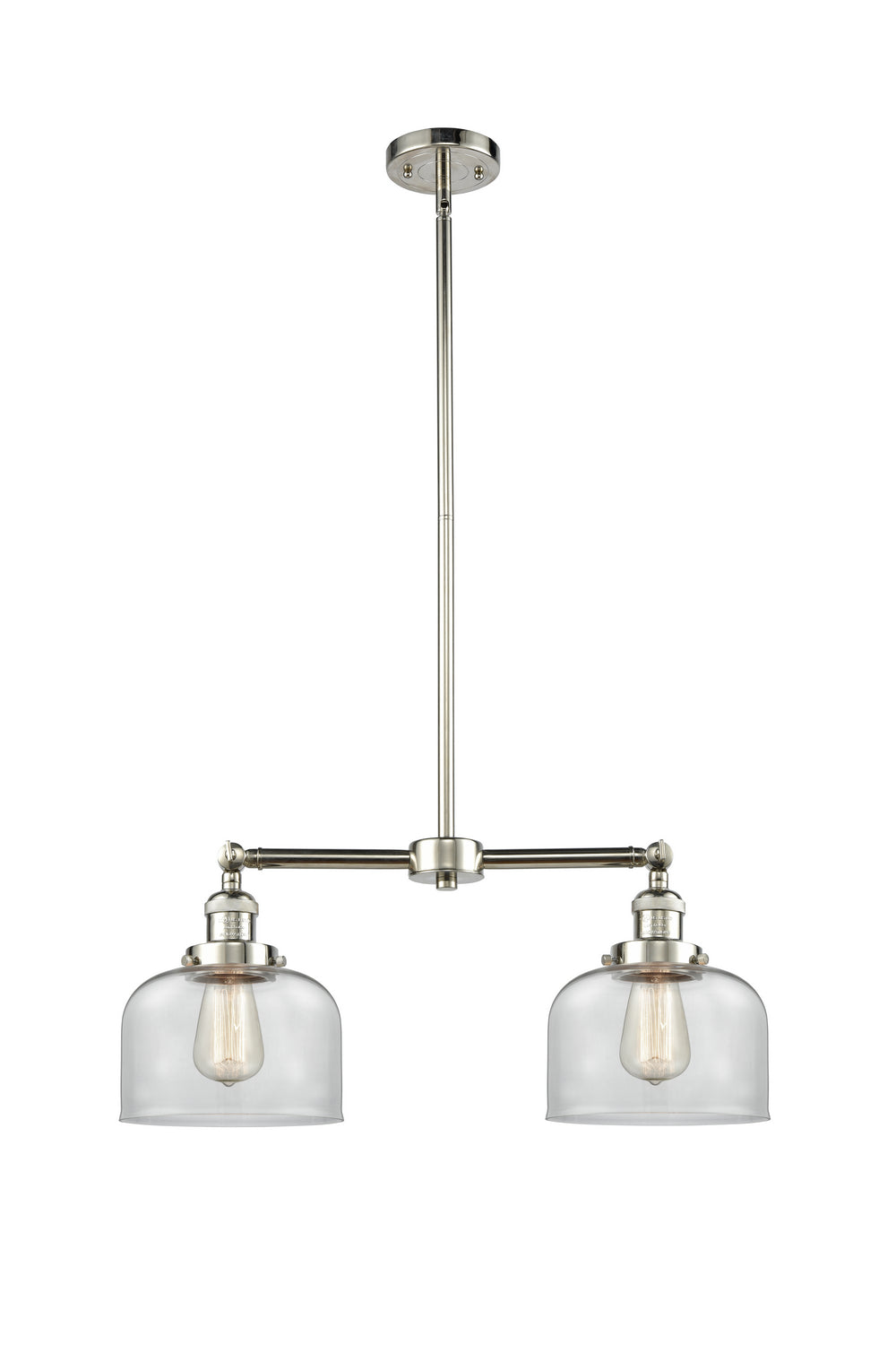 Innovations Franklin Restoration 209-PN-G72-LED Pendant Light - Polished Nickel