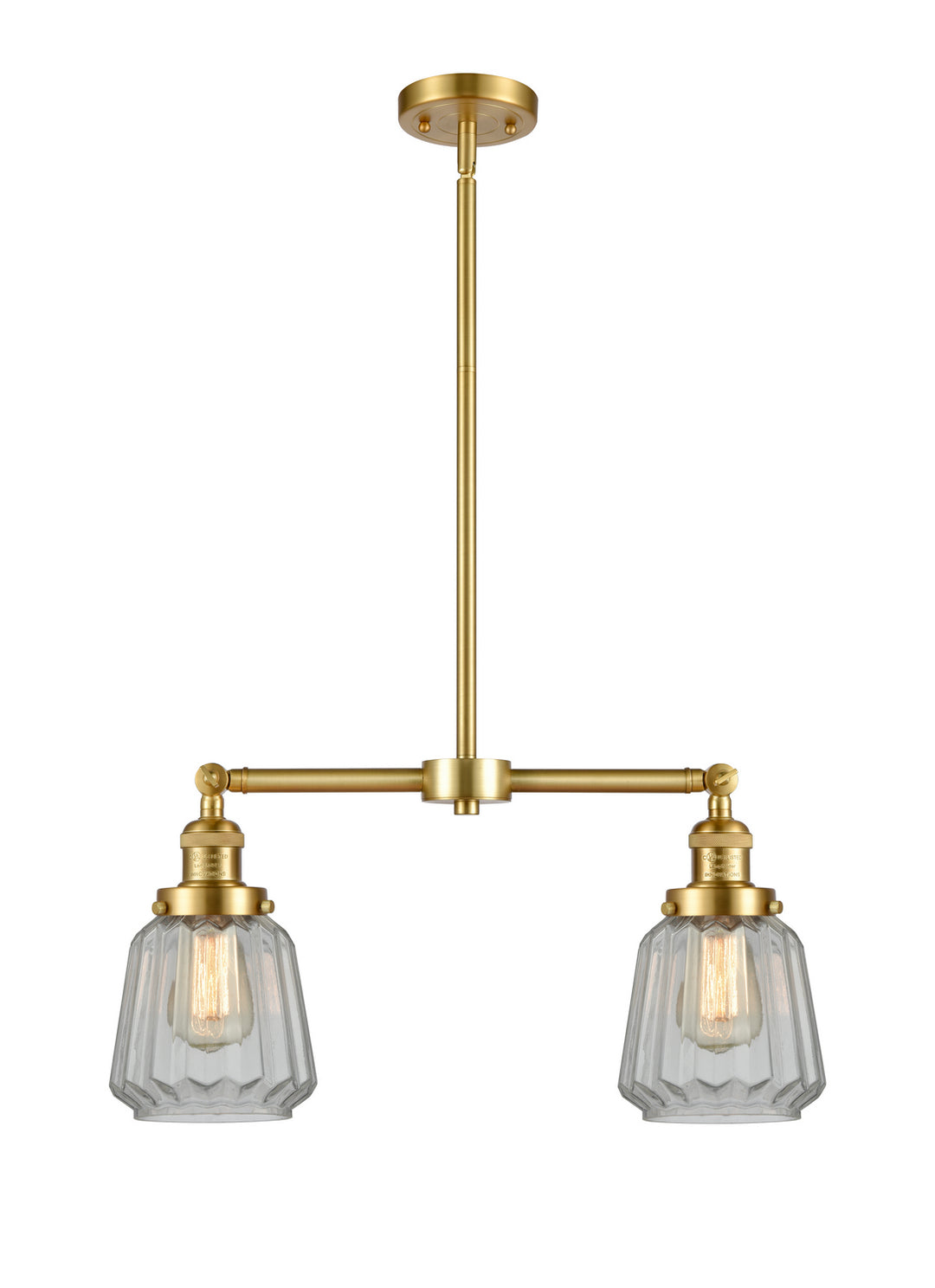 Innovations Franklin Restoration 209-SG-G142-LED Pendant Light - Satin Gold