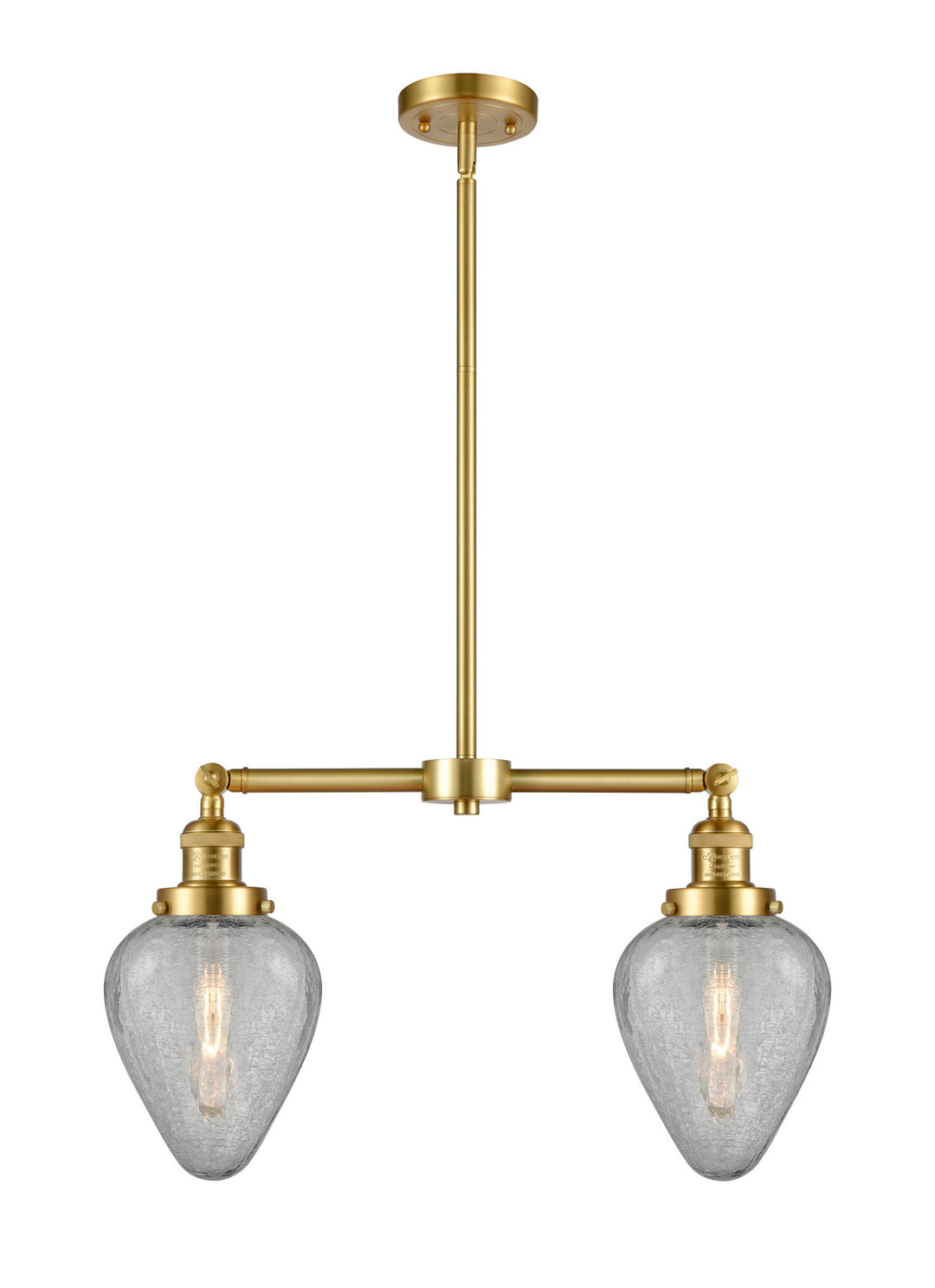 Innovations Franklin Restoration 209-SG-G165 Pendant Light - Satin Gold